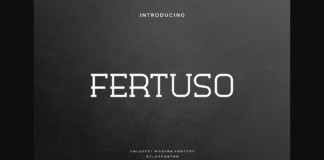 Fertuso Font Poster 1