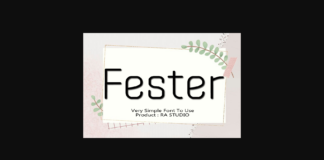 Fester Font Poster 1