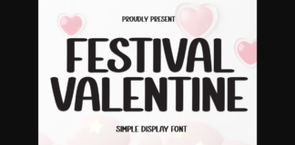 Festival Valentine Font Poster 1