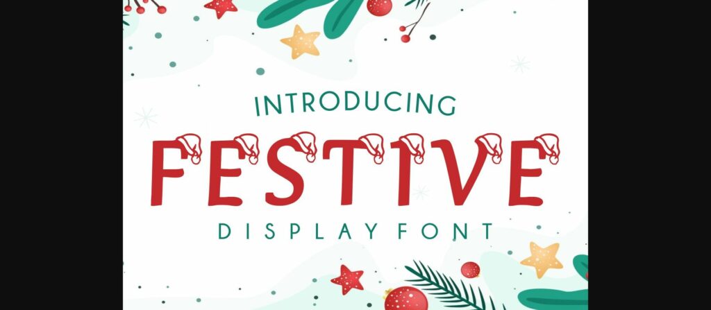 Festive Font Poster 3