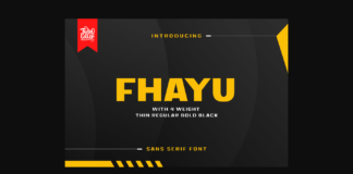 Fhayu Font Poster 1