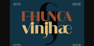 Fhunca Vinjhae Font Poster 1