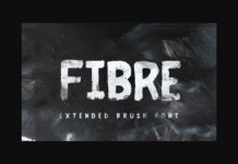 Fibre Extended Font Poster 1