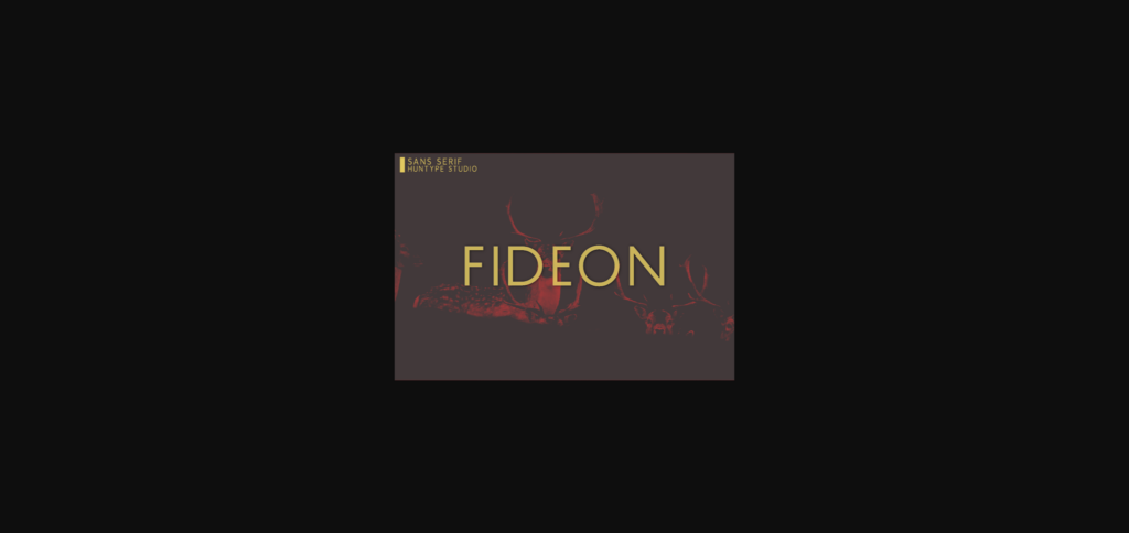 Fideon Font Poster 3