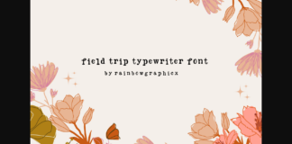 Field Trip Typewriter Poster 1