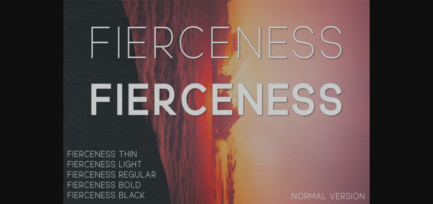 Fierceness Font Poster 3