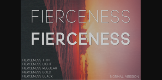 Fierceness Font Poster 1