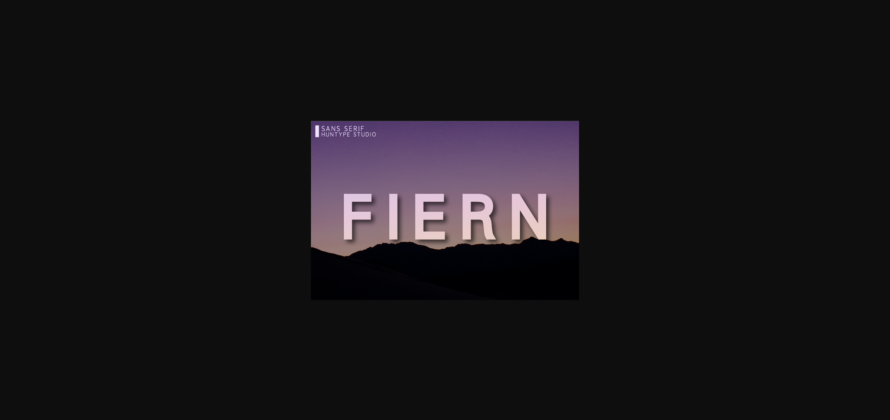 Fiern Font Poster 3