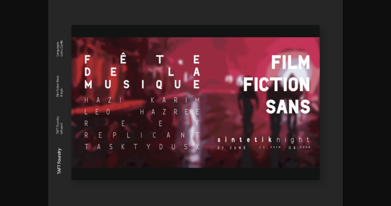 Film Fiction Font Poster 3