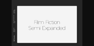 Film Fiction Semi-Expanded  Font Poster 1