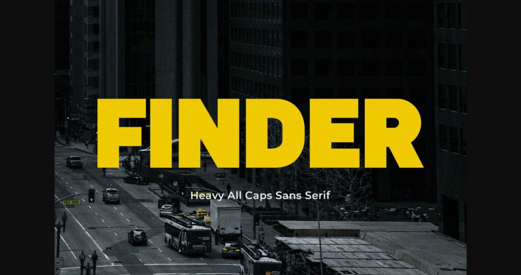 Finder Font Poster 3