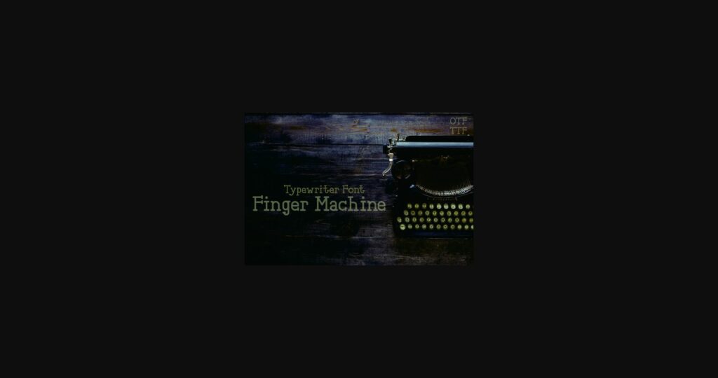 Fingher Machine Poster 1