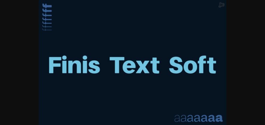 Finis Text Soft Font Poster 3