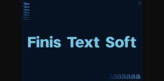 Finis Text Soft Font Poster 1