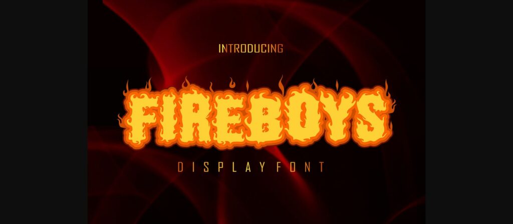 Fire Boys Font Poster 3