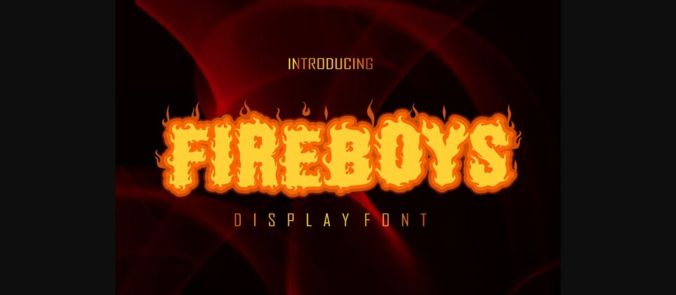 Fire Boys Font Poster 3