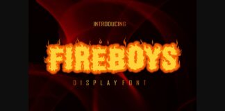 Fire Boys Font Poster 1