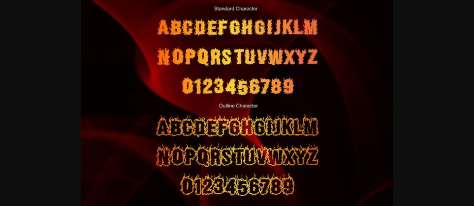 Fire Boys Font Poster 4