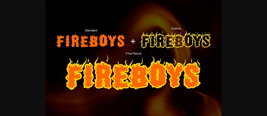 Fire Boys Font Poster 6