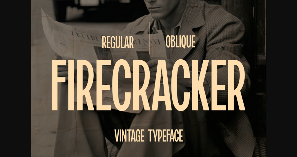 Firecracker Font Poster 3