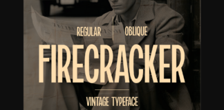 Firecracker Font Poster 1