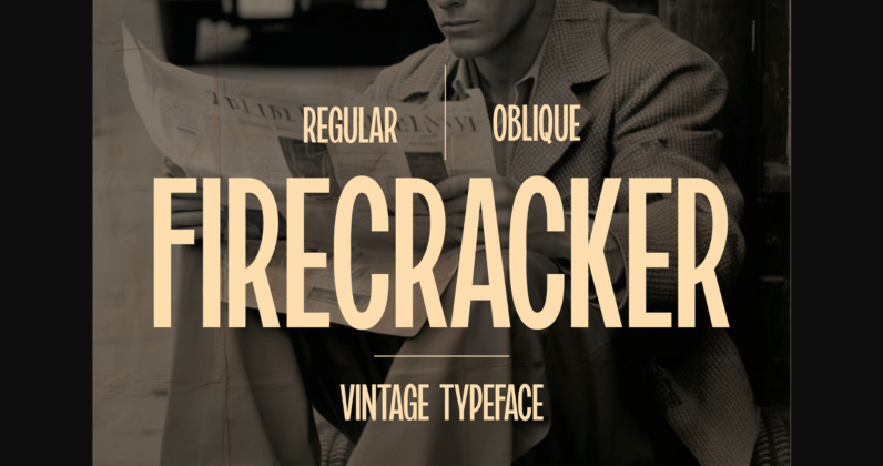 Firecracker Font Poster 1