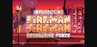 Fireman Font Poster 1