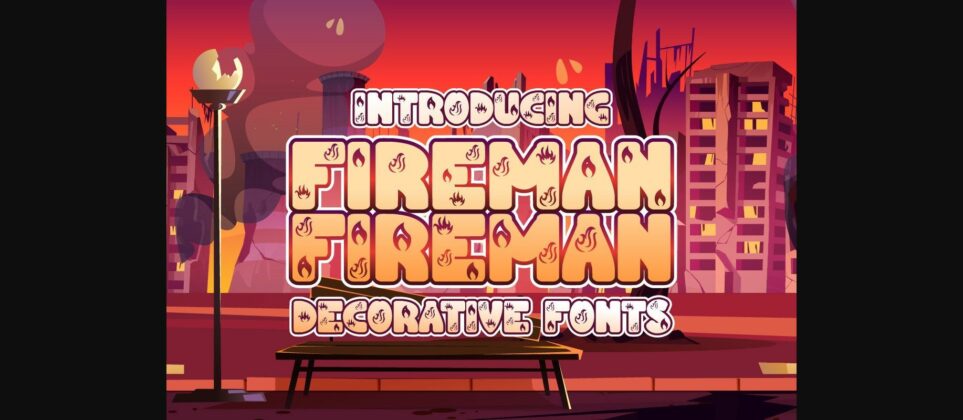 Fireman Font Poster 1