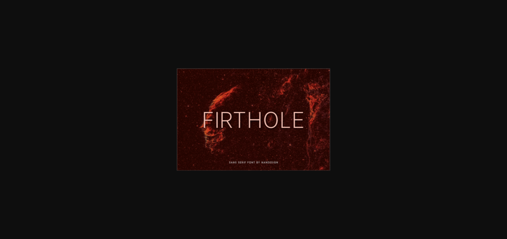 Firthole Font Poster 1