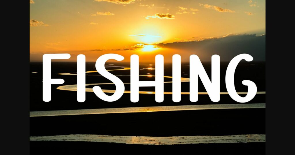 Fishing Font Poster 1