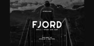 Fjord Font Poster 1