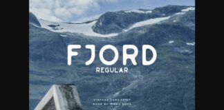 Fjord Font Poster 1