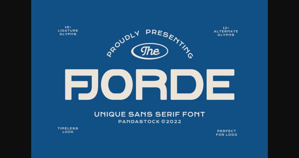 Fjorde Font Poster 3