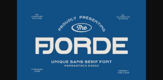 Fjorde Font Poster 1