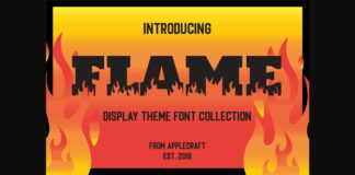 Flame Font Poster 1