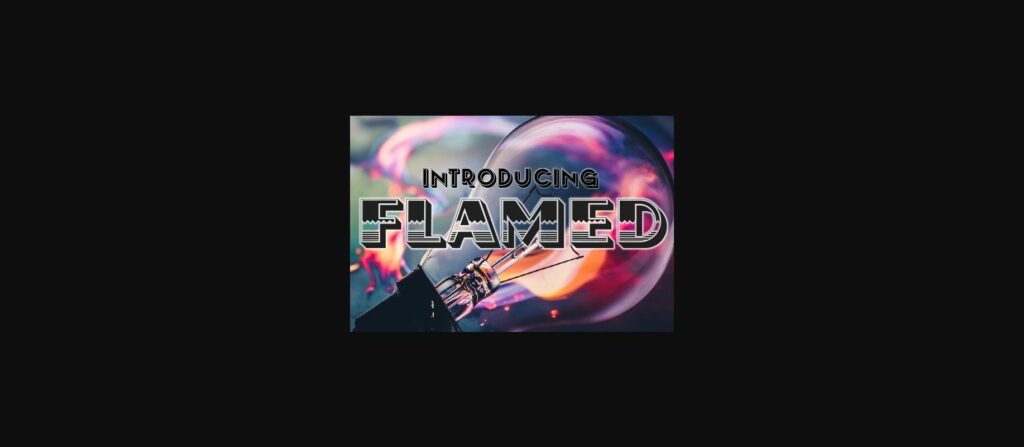 Flamed Font Poster 1