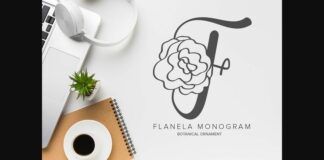 Flanela Monogram Font Poster 1