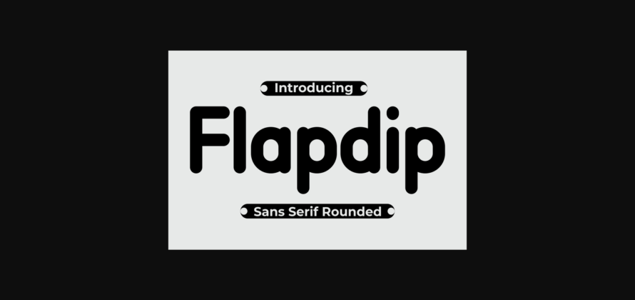 Flapdip Font Poster 3