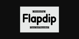 Flapdip Font Poster 1