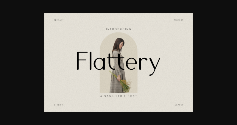 Flattery Font Poster 3