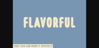 Flavorful Font Poster 1