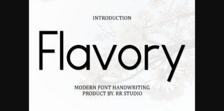 Flavory Font Poster 1