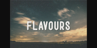 Flavours Font Poster 1