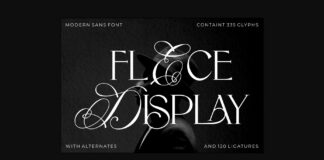 Flece Display Font Poster 1