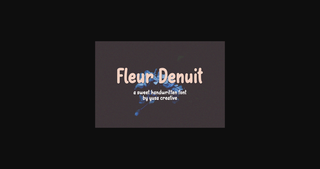 Fleur Denuit Font Poster 1