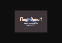 Fleur Denuit Font Poster 1