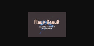 Fleur Denuit Font Poster 1