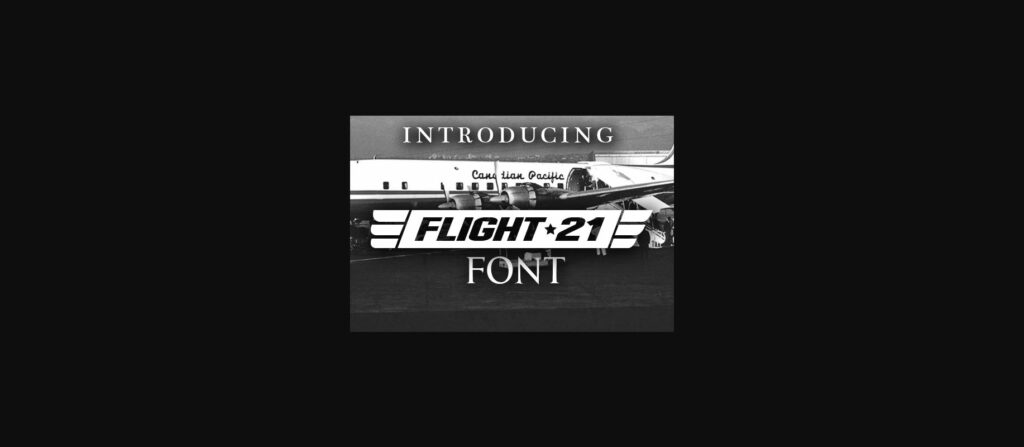 Flight 21 Font Poster 1