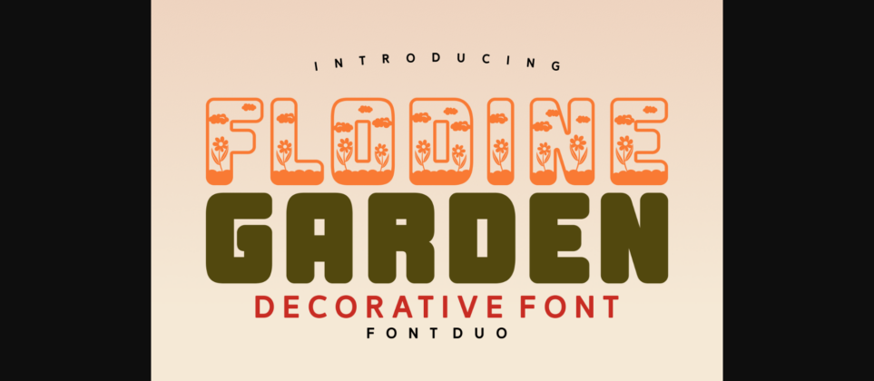 Flodine Garden Solid Font Poster 3