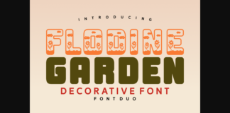 Flodine Garden Solid Font Poster 1